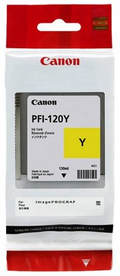 2888C001 Картридж PFI-120 Yellow для iPF TM-200/ ТМ-205/ iPF TM-300/ ТМ-305 (PFI-120Y желтый 130 мл)