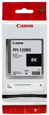 2885C001 Картридж PFI-120 Black для iPF TM-200/ ТМ-205/ iPF TM-300/ ТМ-305 (PFI-120Bk черный 130 мл)