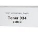 Тонер 034 желтый для Canon iR C1225/C1225iF (7300 стр.)