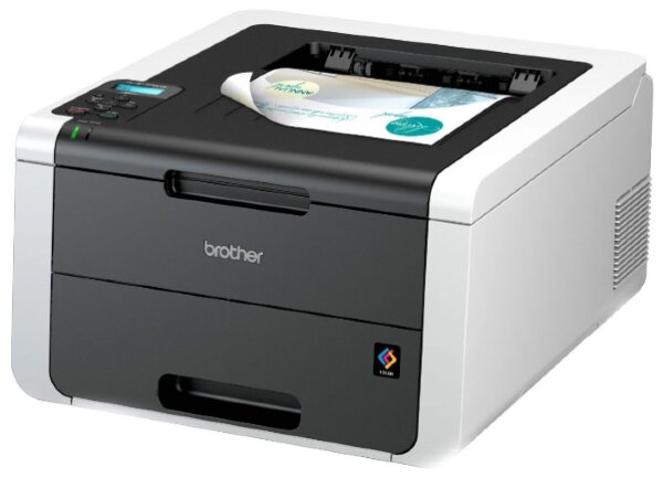 Принтер Brother HL-3170CDW, цветной светодиодный, A4, 22стр/мин, 128Мб, дуплекс, LAN, WiFi, USB (ста