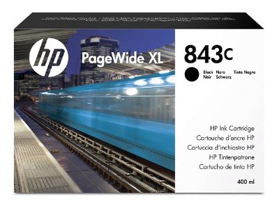 HP 843C Струйный картридж черный PageWide XL (400 мл) (HP843C)