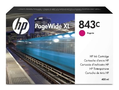 HP 843C Струйный картридж пурпурный PageWide XL (400 мл) (HP843M)