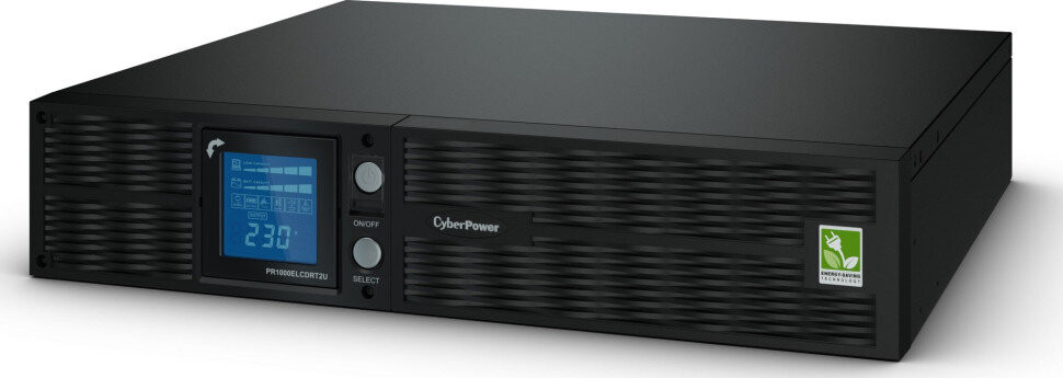 Интерактивный ИБП CyberPower PR1500ELCDRT2U черный