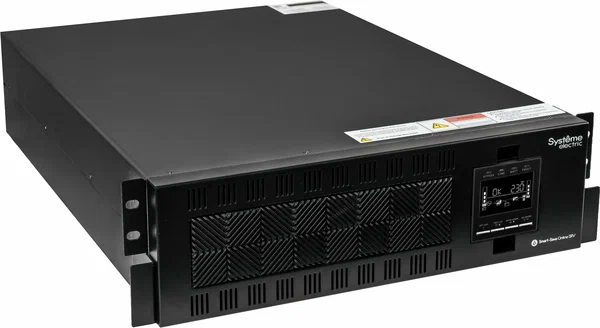 ИБП с двойным преобразованием Systeme Electric Smart-Save Online SRVSE10KRTXLI6U черный