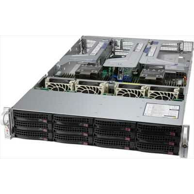 Серверная платформа SuperMicro Super Server 2U 620U-TNR noCPU(2)Scalable, TDP 270W, no DIMM(32), SATARAID HDD(4)LFF + 8(SFF), 2x 10GbE SFP+ (with transceiver), 2x 2000W, продается только в составе комплекта, SYS-620U-TNR_empty