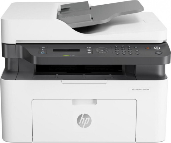 МФУ лазерный HP Laser 137fnw (4ZB84A) A4 WiFi белый/серый