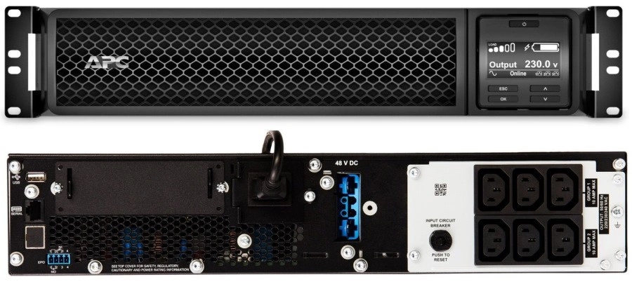 ИБП с двойным преобразованием APC by Schneider Electric SRT1500RMXLI черный